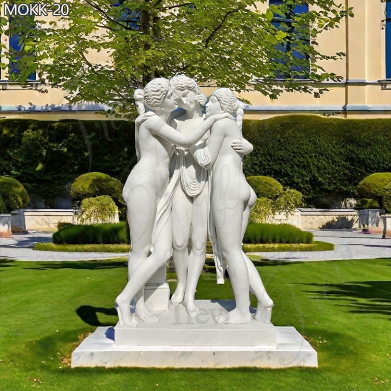garden marble 3 graces sculpture louvre replica for sale 4