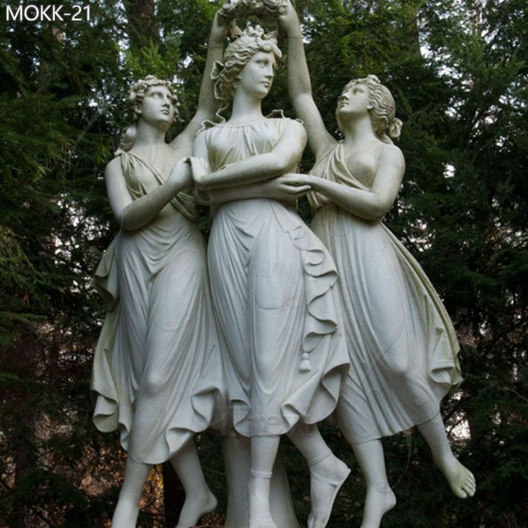 the three grace marble garden sculpture louvre for sale