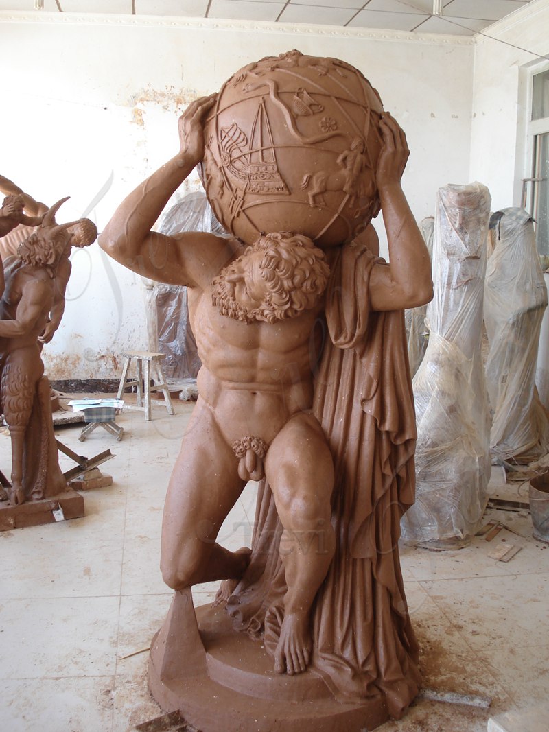 Marble Farnese Atlas Sculpture 4