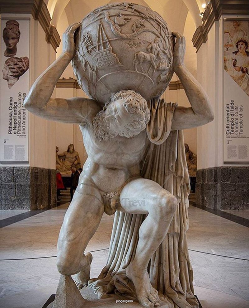 Trevi’s Marble Atlas Statue Replica 7