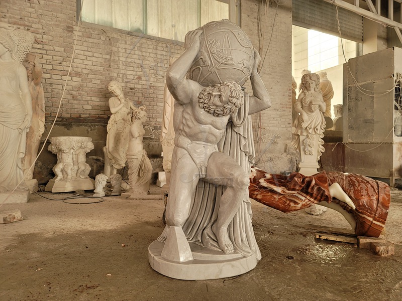 Trevi’s Marble Atlas Statue Replica