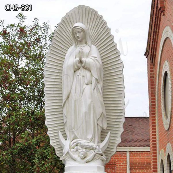 Large Marble Virgen De Guadalupe Garden Statue for Sale CHS-821-Garden ...