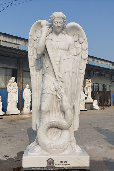 life size saint micheal statue