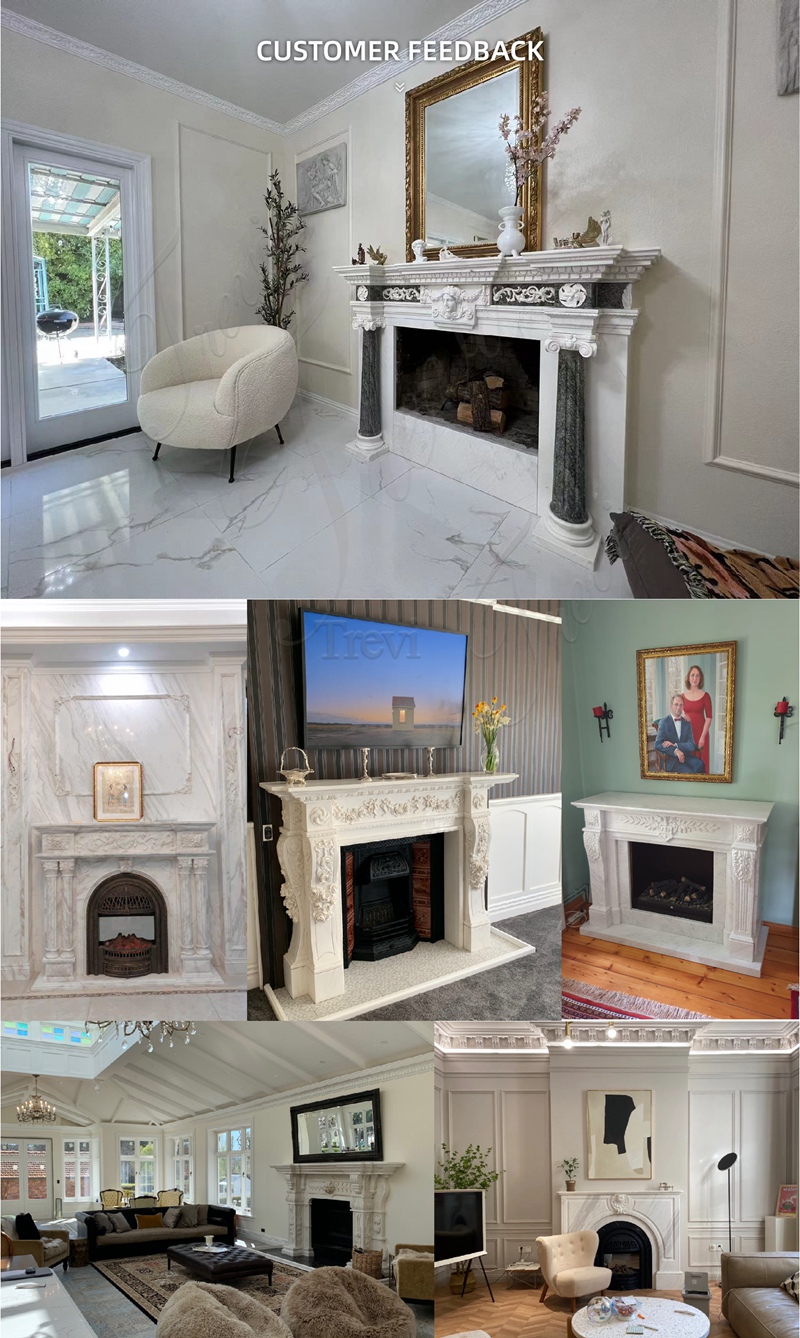 vintage marble fireplace surround feedback