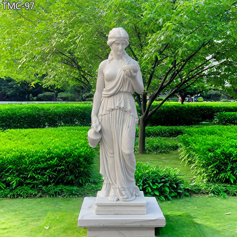 marble hebe goddess of youth statue