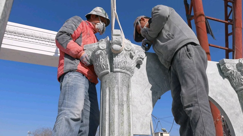 how to install a marble gazebo 2