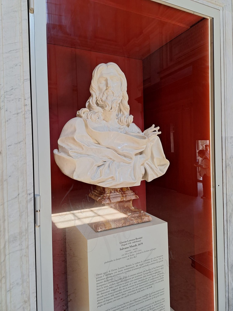 marble bust of the savior by lorenzo bernini replica