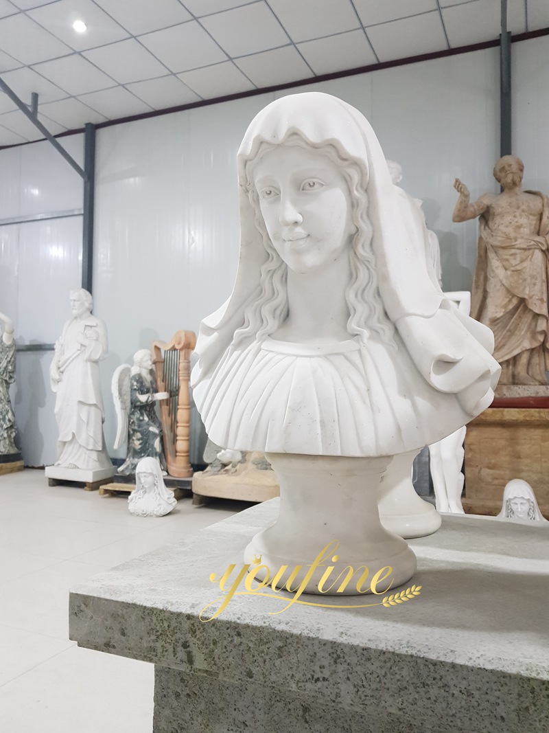 marble mary bust