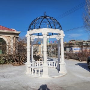 marble gazebo installation