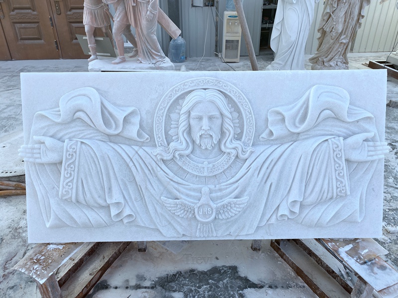 marble jesus relief