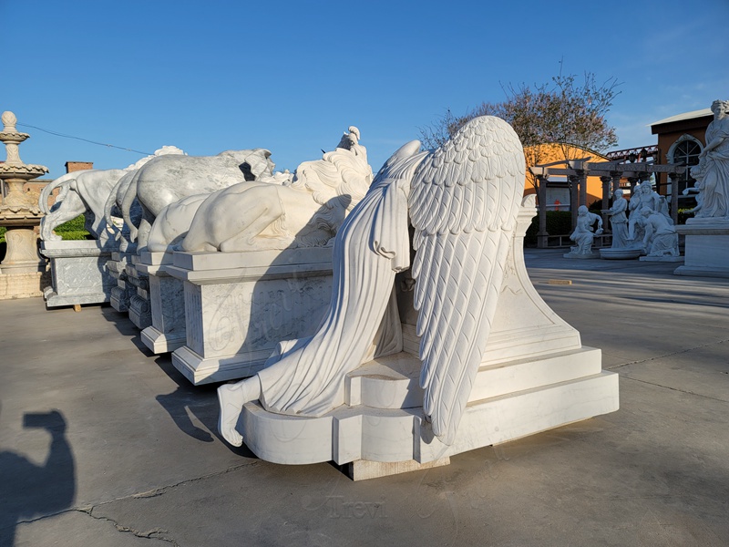 weeping angel marble statue 1