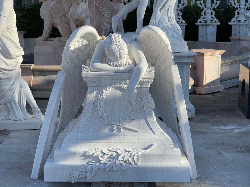 weeping angel marble statue 2