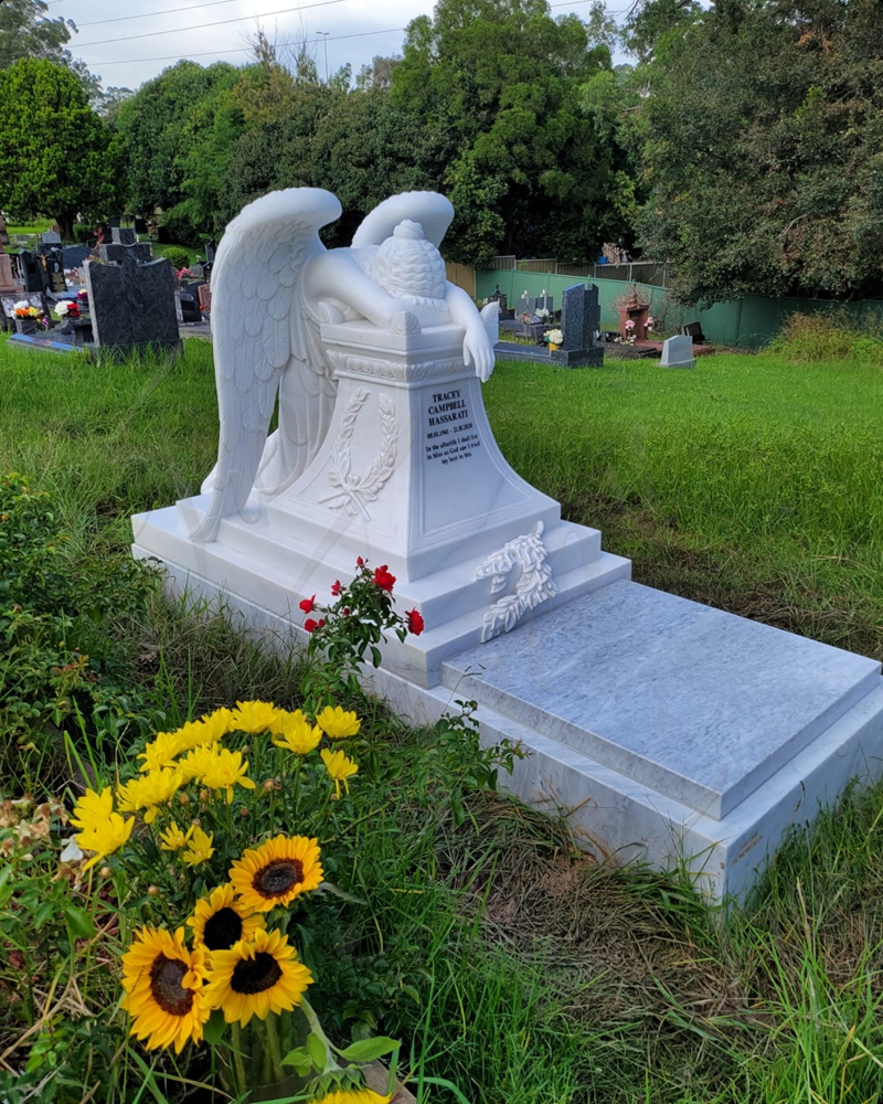 weeping angel marble statue feedback