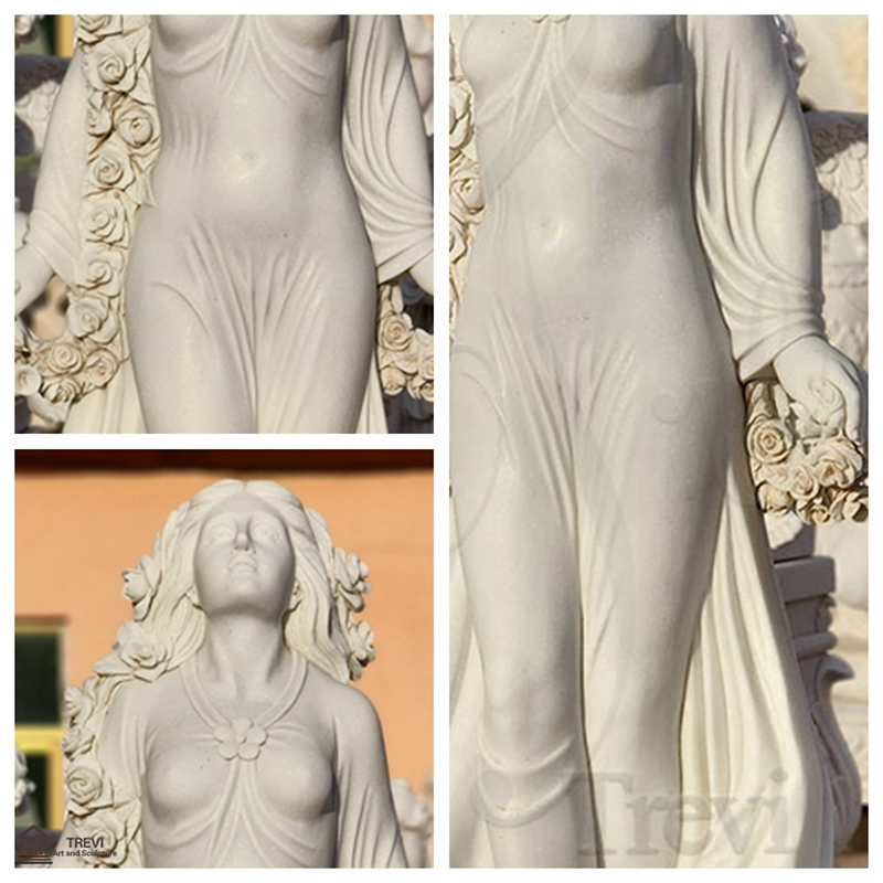 marble famous female body sculpture details