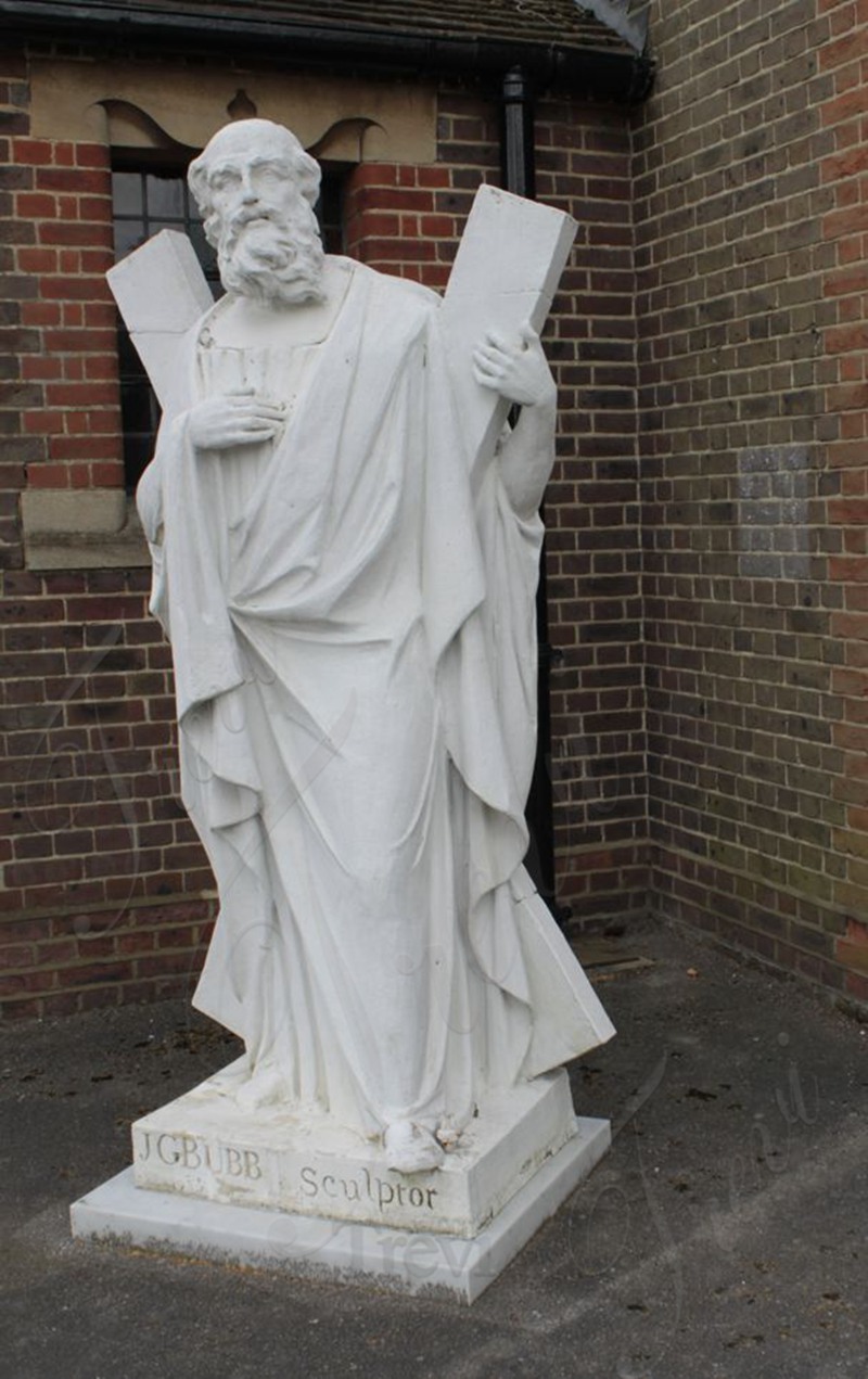 outdoor saint andrew statue