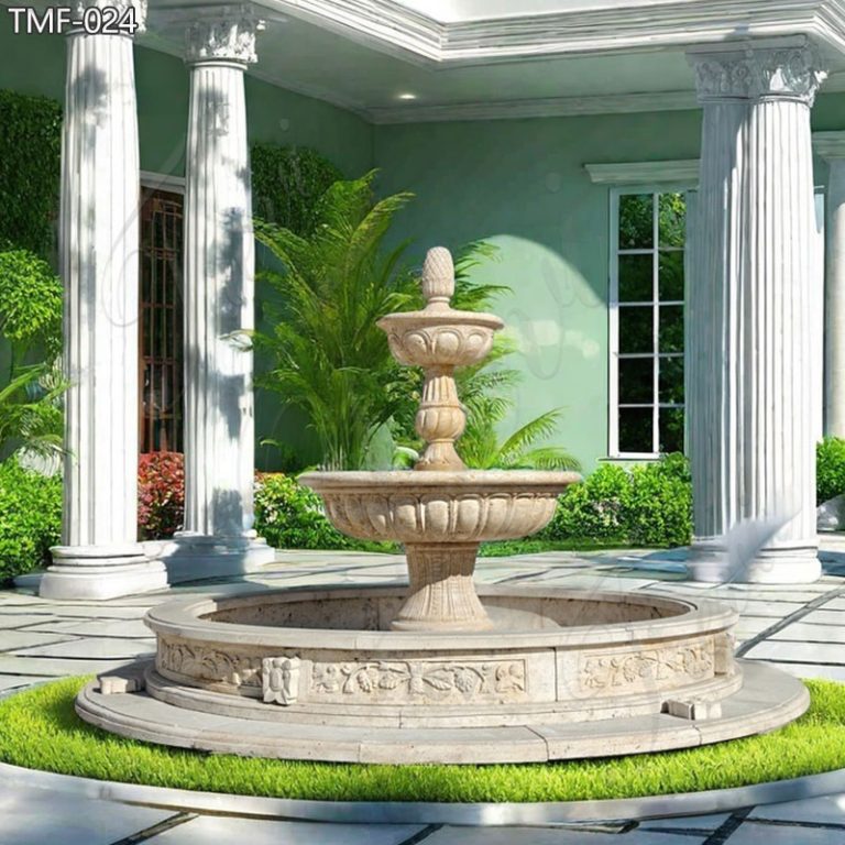 3 tier stone fountain