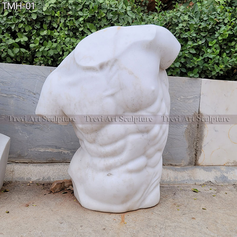 marble torso sculpture for indoor decor for sale