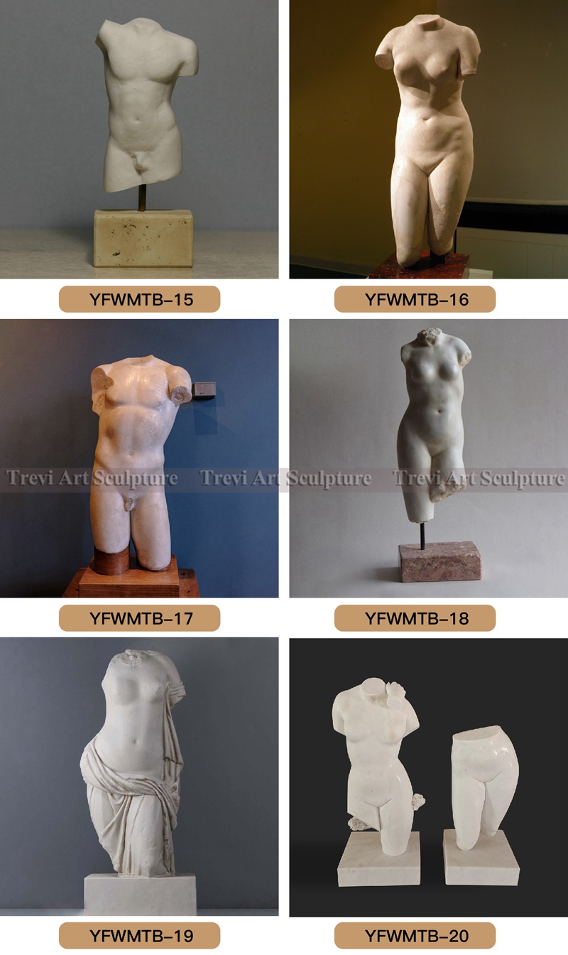 marble torso sculpture for indoor designs