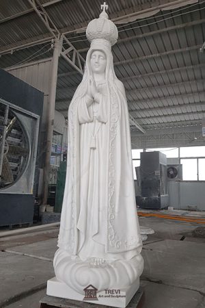 marble our lady of fatima statue