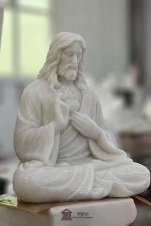 meditating jesus statue