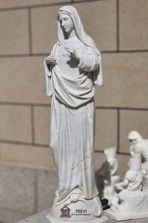 sacred heart of mary statue